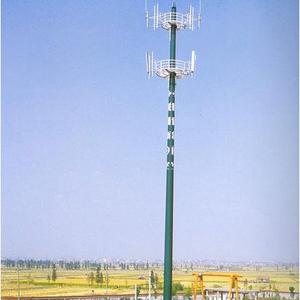 China Galvanized Telecom Mobile Signal Antenna Monopole Tower manufacturer