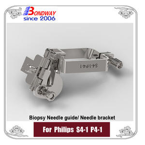 Philips S4-1 P4-1 phased array transducer biopsy needle guide, needle bracket