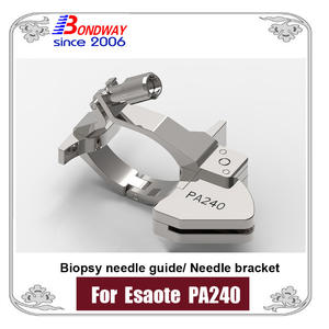 biopsy needle bracket, needle guide for Esaote phased ultrasound probe PA240