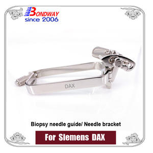 Siemens reusable biopsy needle guide bracket for transducer DAX