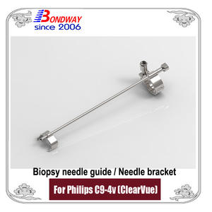 Philips ultrasound probe C9-4v (ClearVue) needle bracket, biopsy needle guide 