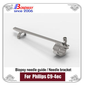 Philips ultrasound probe C9-4ec reusable biopsy needle bracket guide 