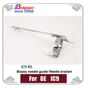 GE ultrasound transducer IC9 IC9-RS biopsy needle bracket, needle guide 