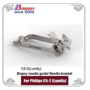 Biopsy needle guide Philips convex transducer C5-2 (Lumify), needle bracket
