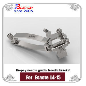 biopsy needle bracket, needle guide for Esaote linear transducer L4-15