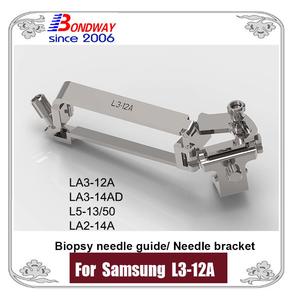 Reusable Biopsy Needle Bracket, Needle Guide For Samsung Linear Ultrasound Transducer L3-12A LA3-12A LA3-14AD L5-13/50 LA2-14A