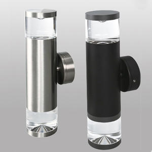 led wall light pillar light with heavy cut crystal , Up and Down light 
