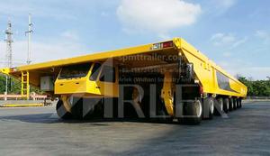 china custom-made flatbed transporter truck trailer manufacturer for sale