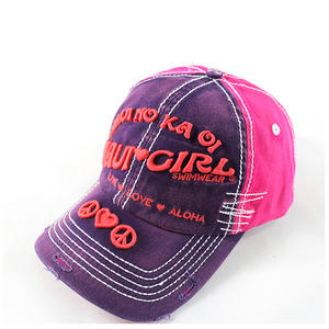 Burgundy-Pink dad hats with letter embrodiered | Wintime Hat Manufacturer