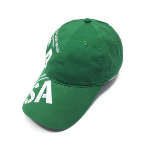 Print letter green dad hats | Wintime Hat Manufacturer
