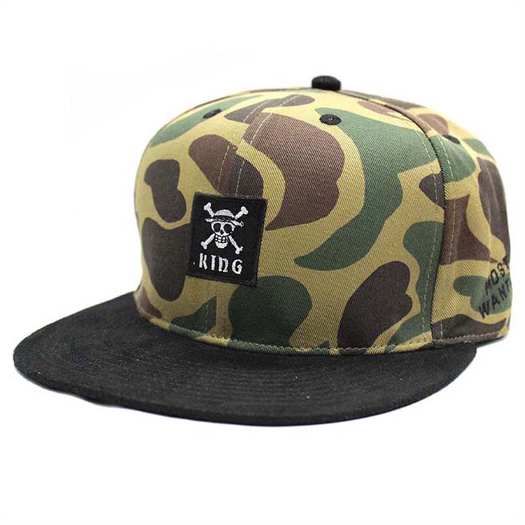 Pirate logo camo snapback hats | Wintime Hat Manufacturer