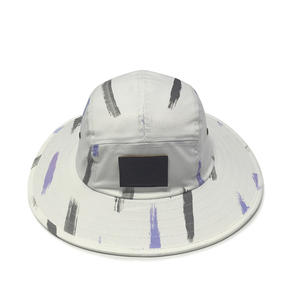 Custom White Bucket Hats With Badge Logo | Dongguan Wintime Hat Manufacturer