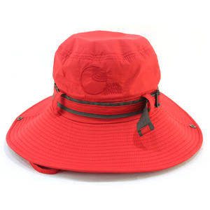 Custom Red Bucket Hats With Embroidered LOGO