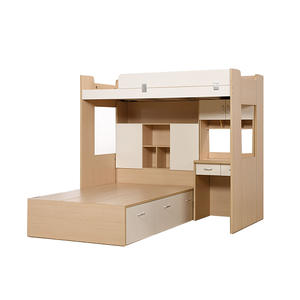 Simple Modern Used Wooden Children Bunk Bed Bedroom Furniture Set