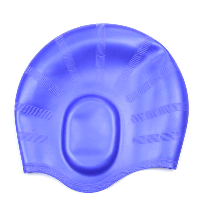 Logo printed silicone swimming cap