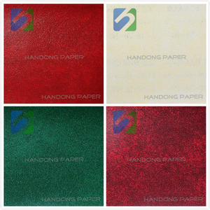 Color specialty wrapping paper PVC leatherette paper from China