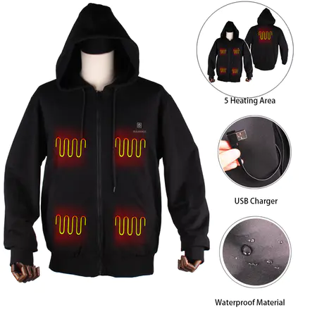 Oversize Street Wear Black Heated Sweatshirt for Casual Wearing and Sporting