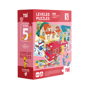 TOI Leveled Puzzles Educational Toy Jigsaw Puzzles For Children Aged 3+