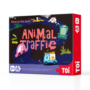 TOI Glow-In-The-Dark Puzzle - Animal Traffic Paper Jigsaw Puzzle Educational Toy For Kids