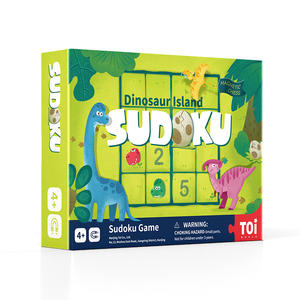 TOI Sudoku Game Magnetic Game Dinosaur Island  Educational Toy For Kids 