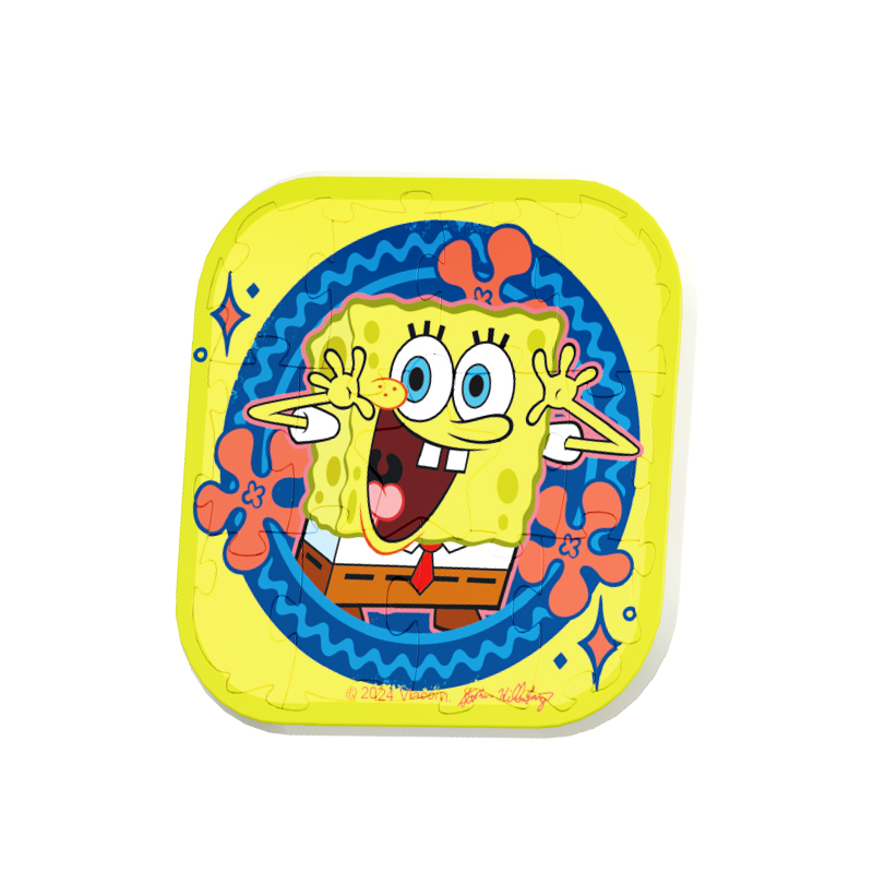 Refrigerator magnet badge puzzle-SpongeBob SquarePants badge blind box