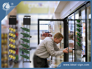 Fridge bottle and can metal racks holders with clear suction cup hook wholesale