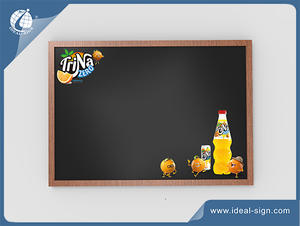 China supplier for wooden frame signs Traditional Advertising Chalkboard for beverage brand promotion