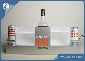 Effect Metal LED Lighted Liquor Bottle Display High Bright