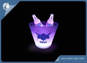 Wholesale custom LED acrylic ice bucket as bar beverage tub and party beverage tub
