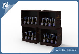 Square Wine Rack With One Side Open