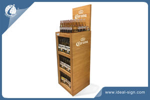 Customized Wooden Wine Rack For Displaying Liquor/wine 