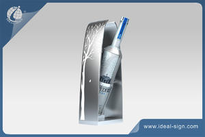 Custom made illuminated acrylic bottle display stand liquor glorifier for wholesale