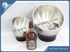 Double Layer Stainless Steel Bar Ice Bucket