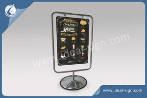 Outdoor Metal Frame Sidewalk Sign With Double Sides 