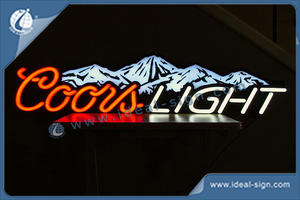 Coors Light Custom Made Neon Signs / LED Fake Neon Sign