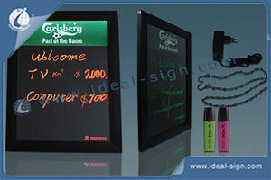 Fluorescent Led Writing Blackboard / Sidewalk Advertising Board 