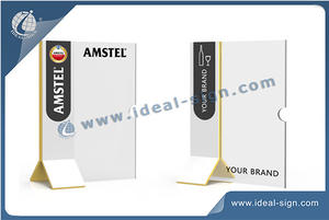 Amstel Acrylic Menu Stand / Acrylic Menu Display