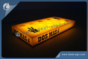 China manufacturing for LED serving tray illuminated DOS MAS glasses shot tray