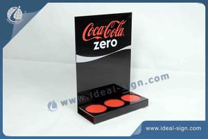 CocaCola Zero Acrylic Liquor Bottle Stand With 3 Bottle Holder