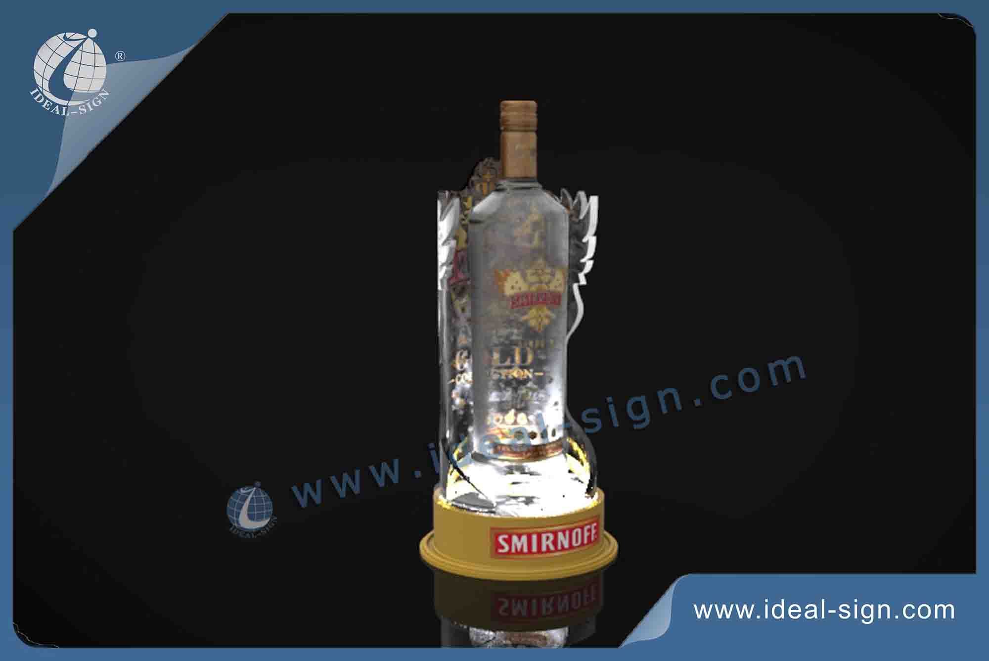SMIRNOFF LED Acrylic Bottle Glorifier / Bottle Display Shelf
