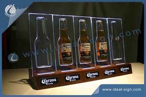 Corona LED Acrylic Bottle Stand For Displaying Brand