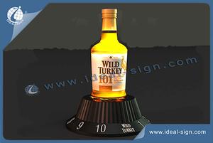 Wild Turkey Brand LED Bottle Glorifier Acrylic For Exhibiting Or Advertising
