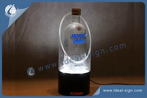 Cylindrical LED Acrylic Bottle Display H31*12.5mm