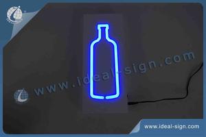 Indoor Bottle Shape LED Neon Sign For Liquor, Drink, Craft Beer, Wine Advertisement