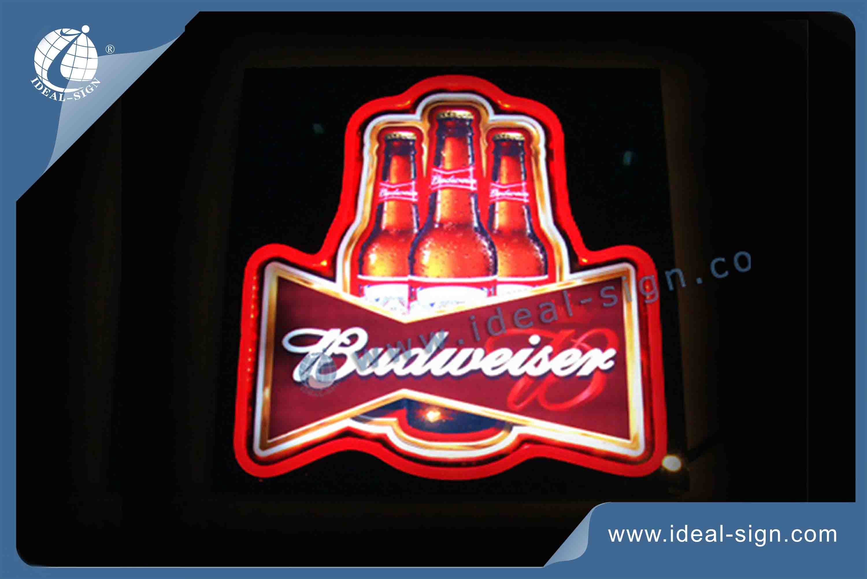 Wholesale custom neon light signs led neon sign Budweiser beer signs
