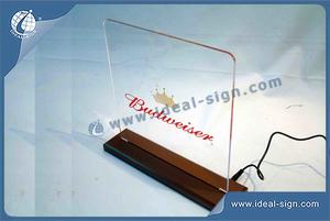 Budweiser LED Acrylic Sign On Table For Displaying H27*29*5 CM