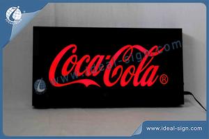 Custom indoor led signs boards Coca Cola led indoor signs for wholesale