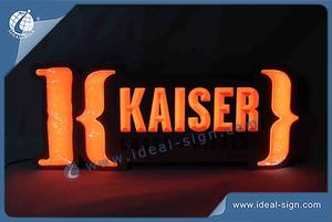 Stainless Steel, Acrylic LED NEON Sign For Indoor Advertising  With Kaiser Logo