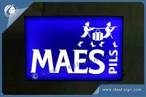 Custom Black Acrylic LED Indoor Light Up Signs And Displays MAES