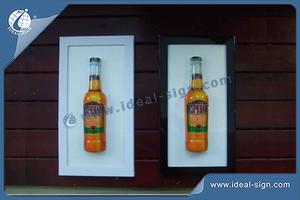 Custom wholesale acrylic vacuumed led light signs beer wall-mounted signs